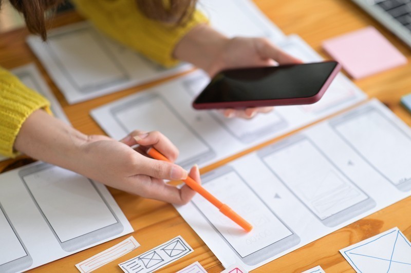 low fidelity wireframe