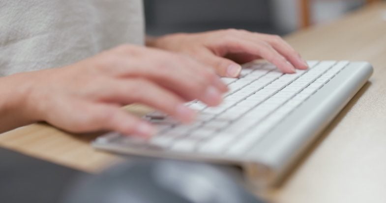 typing-on-keyboard