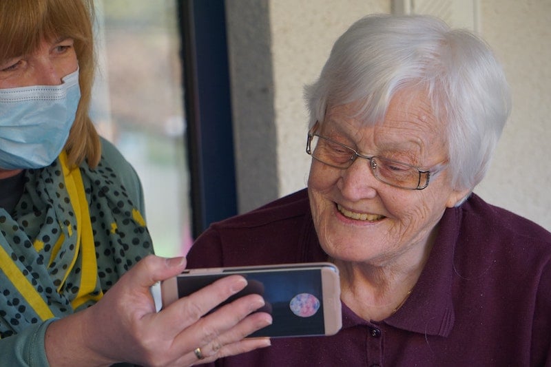 assisted living social media