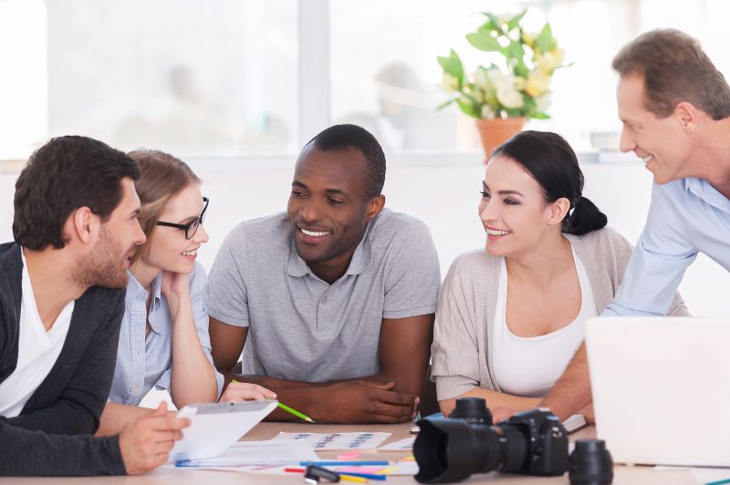 Marketing team pictures