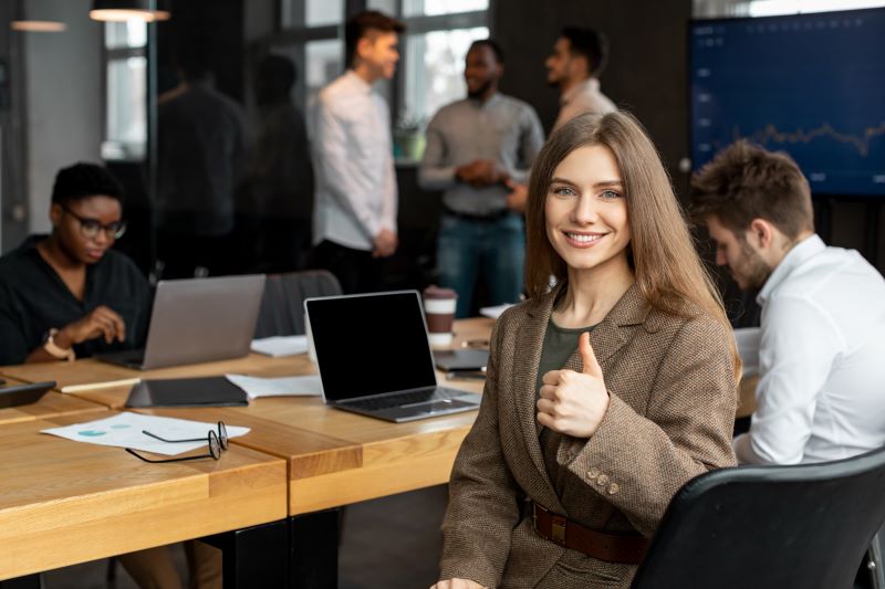 woman in the office