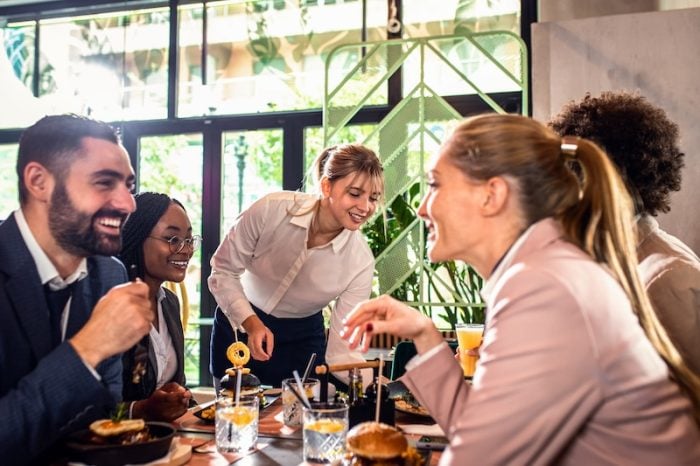 people in restaurant