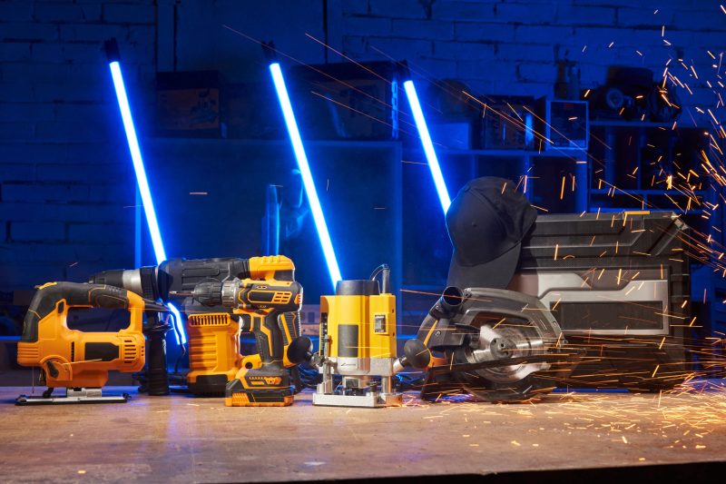 a jigsaw, a drill, a hammer drill, a screwdriver, a milling cutter and a circular saw