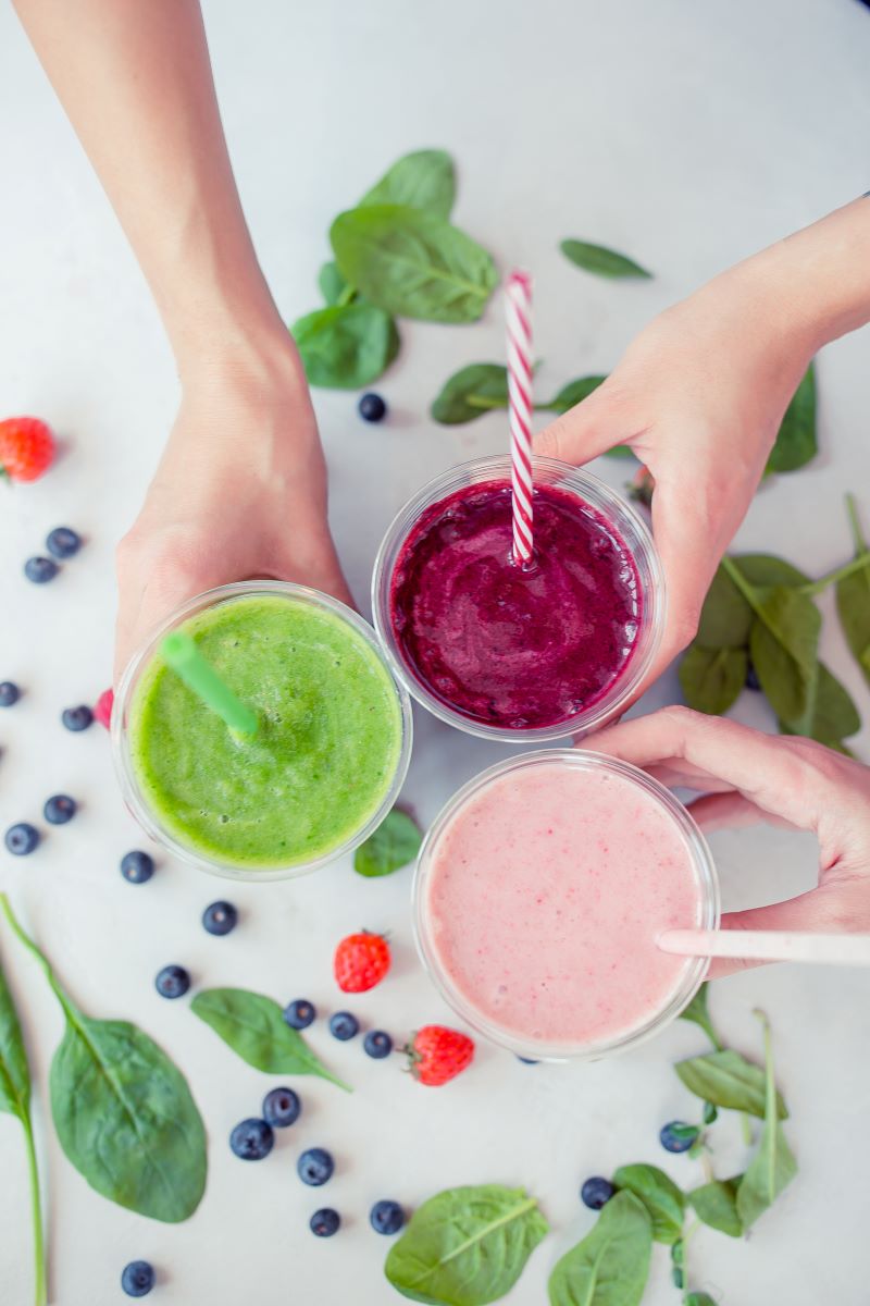 healthy fresh fruit smoothies