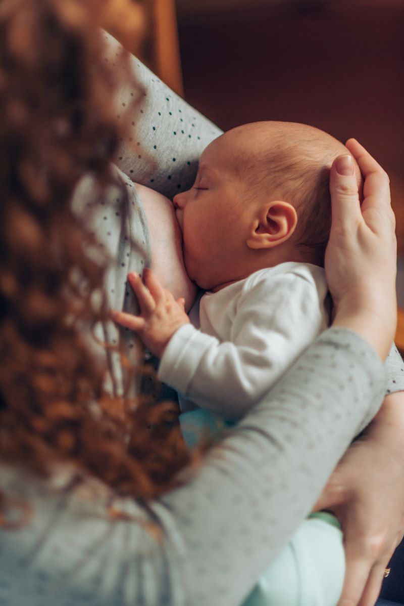 mom and baby