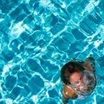 woman in luxury spa resort