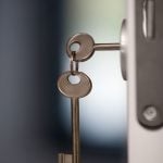 keys in the door lock