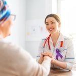 Doctor Oncologists and her patient