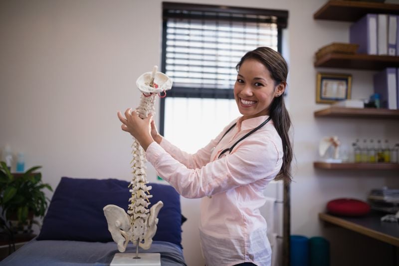smiling female therapist